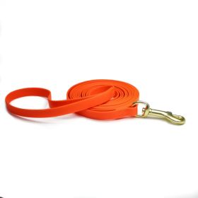 PVC Embossed Dog Training Rope Figure-Eight Long Tracking Recall Lead CCS (Option: Orange-3M)
