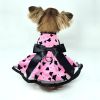 Unbranded — All Aflutter Pink and Black Dog Dress Harness Elegant Chic Butterflies D Ring Matching Leash Lightweight Comfortable Fit Small Medium Dogs