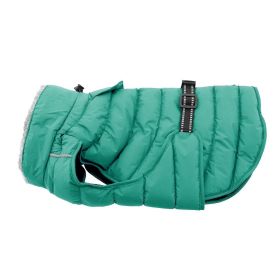Doggie Design Alpine Extreme Weather Puffer Jacket Fleece-Lined Insulated Winter Coat (Color: Arcadia, Size: X-Small)