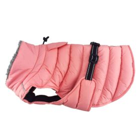 Doggie Design Alpine Extreme Weather Puffer Jacket Fleece-Lined Insulated Winter Coat (Color: Peach, Size: X-Small)