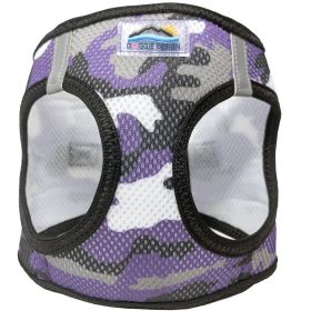 Doggie Design American River Camouflage Harness Step In Reflective No Pull Tactical (Color: Purple Camo, Size: XX-Small)