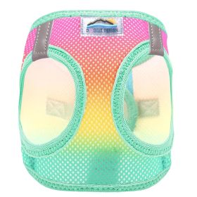 Doggie Design American River Ombre Step In Mesh Harness Reflective Safety Adjustable Choke Free Secure Everyday Walking Lightweight (Color: Beach Party, Size: XX-Small)