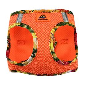 Doggie Design American River Harness Choke-Free Hawaiian Trim Tropical (Color: Sunset Orange, Size: XX-Small)