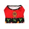 Doggie Design — Holiday Gingerbread Harness Dress — Adjustable Festive Outfit Comfortable Fit Adorable Seasonal Style Matching Leash Small Medium Dogs