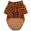 Doggie Design Halloween Camp Shirt 100 Percent Cotton Spooky Print Button Lightweight Holiday Apparel Built Leash Hole Multiple Dogs