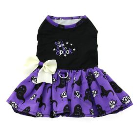 Doggie Design Halloween Dog Harness Dress Festive Practical Matching Leash (Color: Too Cute to Spook, Size: small)