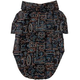 Doggie Design — Hawaiian Camp Shirt — 100 Percent Cotton Tropical Print Button Up Lightweight Summer Apparel Leash Hole Multiple Sizes Styles (Color: Hang Ten, Size: XX-Small)