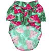 Doggie Design — Hawaiian Camp Shirt — 100 Percent Cotton Tropical Print Button Up Lightweight Summer Apparel Leash Hole Multiple Sizes Styles