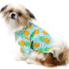 Doggie Design — Hawaiian Camp Shirt — 100 Percent Cotton Tropical Print Button Up Lightweight Summer Apparel Leash Hole Multiple Sizes Styles