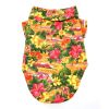 Doggie Design Hawaiian Camp Shirt 100 Percent Cotton Tropical Print Button Up Lightweight Summer Apparel Leash Hole Multiple Styles