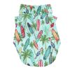 Doggie Design — Hawaiian Camp Shirt — 100 Percent Cotton Tropical Print Button Up Lightweight Summer Apparel Leash Hole Multiple Sizes Styles