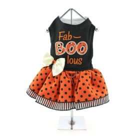 Doggie Design Halloween Dog Harness Dress Festive Practical Matching Leash (Color: Fab-BOO-lous, Size: X-Small)