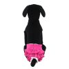 Doggie Design Ruffled Cotton Pink Dog Panties Breathable Decorative Diaper Cover Bloomers