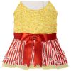 Doggie Design Movie Theater Popcorn Dog Dress Matching Leash Lightweight Novelty Fun Summer Outings Photo Moments Charming Apparel