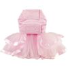 Doggie Design — Pink Lace Ruffles Dog Dress — Matching Leash Harness Polyester Elegant Layered Style Special Events Walks Seasonal Photos