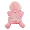 Doggie Design Red Dog Snowsuit Sherpa Lined Hooded Insulated Winter Coat