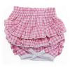 Doggie DesignRuffled Pink Gingham Dog Panties Decorative Diaper Cover Bloomers