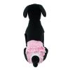Doggie DesignRuffled Pink Gingham Dog Panties Decorative Diaper Cover Bloomers