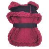 Doggie Design — Sherpa Lined Dog Harness Coat — Warm Adjustable Matching Leash Reinforced Stitching Winter Protection Comfortable Fit