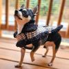 Doggie Design Dog Harness Sherpa-Lined Adjustable Matching Leash Winter Coat Set