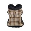 Doggie Design Dog Harness Sherpa-Lined Adjustable Matching Leash Winter Coat Set