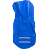 Pet Life Slicker Raincoat Striped Lining Pocket Reflective Functional Stylish Waterproof Lightweight Hooded Outdoor Protection Dogs