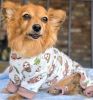 Unbranded — Soft Dog Pajamas Comfortable Adorable Onesie Cozy Print Leash Hole Washable Cuffed Lightweight Fit Small Medium Large Dogs