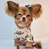 Unbranded — Soft Dog Pajamas Comfortable Adorable Onesie Cozy Print Leash Hole Washable Cuffed Lightweight Fit Small Medium Large Dogs