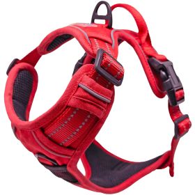 Doggie Design — Venture Paw Pull Control Dog Harness — Durable Water Resistant Canvas Comfortable Secure Adjustable Everyday Walking Small Medium Dogs (Color: Crimson, Size: X-Small)