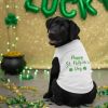 Doggie Design Happy St Patricks Day Dog Shirt Celebration Tee