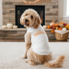Doggie Design Little Pumpkin Pie Dog Shirt White Thanksgiving Tee