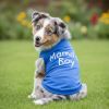 Doggie Design Mamas Boy Dog Shirt Sky Blue Cute Heart Tank