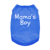 Doggie Design Mamas Boy Dog Shirt Sky Blue Cute Heart Tank