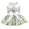 Doggie Design Mint Green Daisy Dog Dress Harness Matching Leash Set