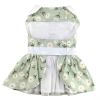 Doggie Design Mint Green Daisy Dog Dress Harness Matching Leash Set