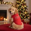 Doggie Design Naughty Dog Shirt Holiday Red Christmas Tee