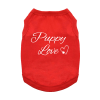 Doggie Design Puppy Love Dog Shirt Flame Scarlet Red Valentine Tee