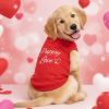 Doggie Design Puppy Love Dog Shirt Flame Scarlet Red Valentine Tee