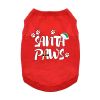 Doggie Design Santa Paws Dog Shirt Holiday Red Christmas Tee