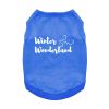 Doggie Design Wrapped Around My Lil Paw Dog Tank Teal Blue Tee
