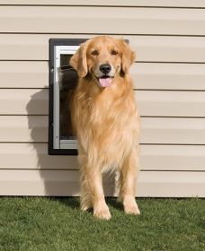 PetSafe Wall Dog Door Easy-To-Install Unique Double Flap Construction (Option: Large)